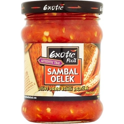 Exotic Food Authentic Thai Sambal oelek pálivá pasta z chilli papriček 210 g