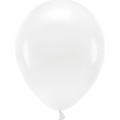 PartyDeco Balóniky Eco 30cm pastelové biele