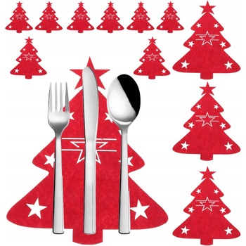 Vianočné prestieranie na príbory Ruhhy 22304 v tvare stromčeka sada 12 ks