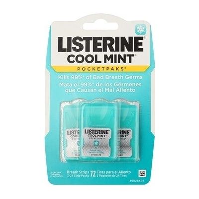 Listerine Cool Mint osvěžující pásky proti zápachu z úst 24 ks – Zboží Mobilmania