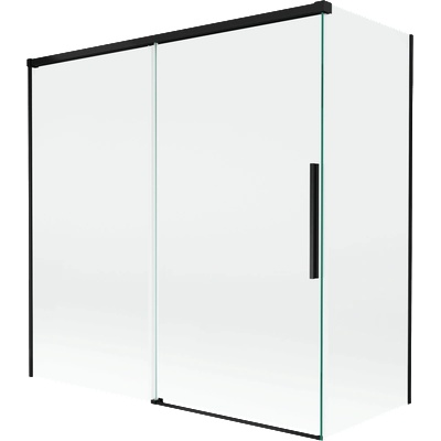 Mexen Rox двукрилен подвижен параван за вана 160 + 70 x 150 см, прозрачен, черен - 8C9-160-070-70-00 (8C9-160-070-70-00)