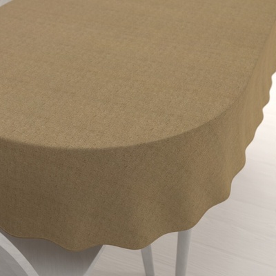 Biante Dekoračný oválny obrus PML-121 Zlatohnedá režná 50x100 cm