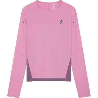 On Дамска тениска On Women's Performance Long-T Running shirt - Sakura / Dewberry - размер XL (916-1289-0515)