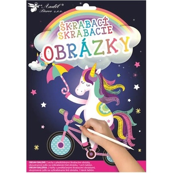 Vyškrabávacie obrázky Jednorožec 2 ks