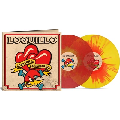 Loquillo - Corazones Legendarios (Red & Yellow Splatter Coloured) (LP) (5021732813848)