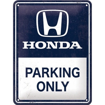 NOSTALGIC ART ceduľa HONDA Parking Only blue/white