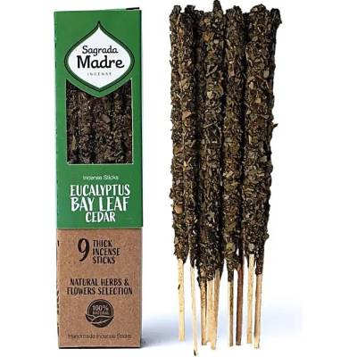 Sagrada Madre Vykurovacie tyčinky Eukalyptus, vavrín a céder 9 ks