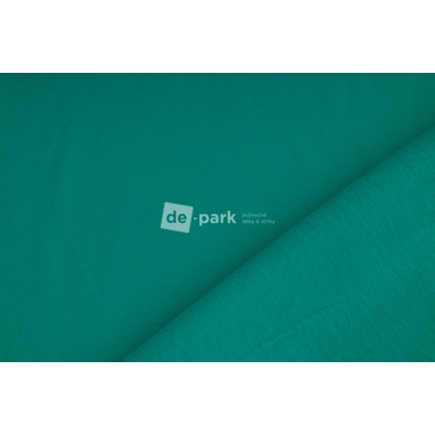 de-park Počesaná teplákovina - tmavá smaragdová - 626