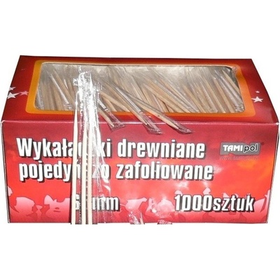 Párátka dřevěné 6,5 cm, hygienicky balené, 1000 ks/bal. 7000