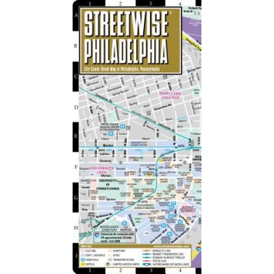 Streetwise Philadelphia Map - Laminated City Center Street Map of Philadelphia Pennsylvania MichelinSheet map folded