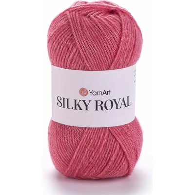 YarnArt pletací příze YarnArt SILKY ROYAL 432 tmavě růžová, klasická 50g/140m