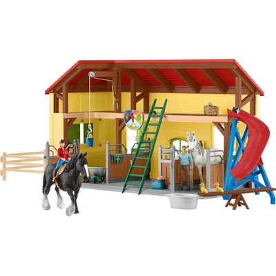 Schleich Schleich Farm World Конюшна с ездачи и коне (42485)