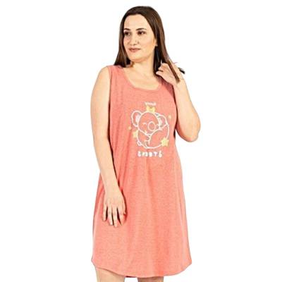 Макси нощница в коралов цвят с коала