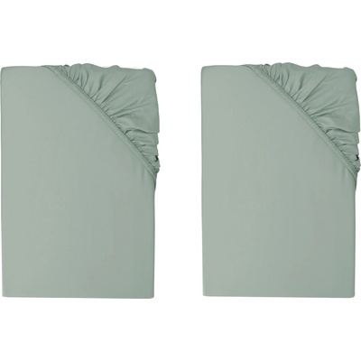 Livarno Napínacia plachta z bambusovej viskózy Premium 90-100x200 zelená 2 kusy 800013494