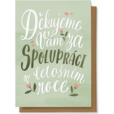 Přání "Děkujeme Vám za spolupráci"