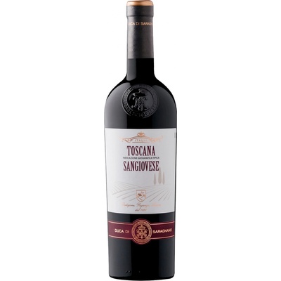 Duca di Saragnano Sangiovese Toscana suché červené 2019 13% 0,75 l (holá láhev)