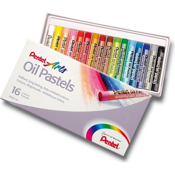 Pentel Olejové pastely 16 barev
