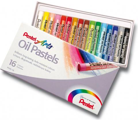 Pentel Olejové pastely 16 barev