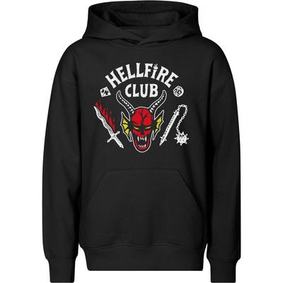 Stranger Things Hellfire Club černá