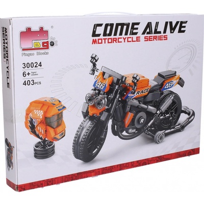 Wiky Stavebnice motorka s helmou 17cm