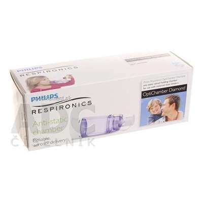 Philips Respironics Philips Respironics OptiChamber Diamond NÁSTAVEC INHALAČNÝ antistatický, s ventilovým systémom, 1x1 ks