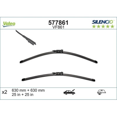 Valeo Silencio X-TRM 630+630 mm VA 577861