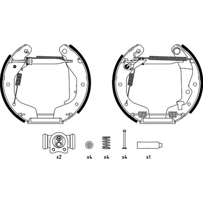 Sada brzdových čeľustí TEXTAR Shoe Kit Pro 84062500