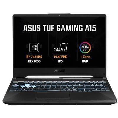 ASUS TUF GAMING A15/FA506NCR-HN177/R7-7435HS/15,6''/FHD/16GB/1TB SSD/RTX 3050/bez OS/Black/2R FA506NCR-HN177