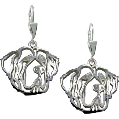 Strieborne Tlapky Bernardín strieborné náušnice 295