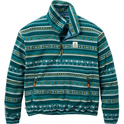 Passenger Дамски поларен пуловер Passenger Women's Ayla Recycled Fleece Fleece jumper - Geo Stripe Mediterranean - размер XL (105-7255-0115)