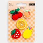 Goomby Значки за силиконов несесер и бележник Fruits 5 броя