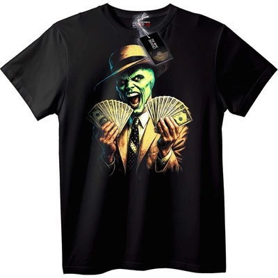 NOONEBRAND Тениска Мафиотски Парички - 2XL, Black