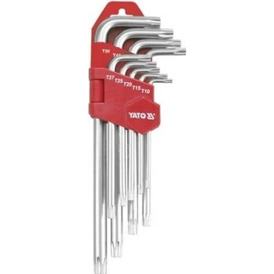 YATO YT-0512 Sada klíčů TORX s otvorem 9 ks delší