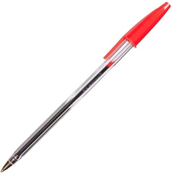 Beifa Химикалка, прозрачен корпус, червена, 1 брой (1005100006)