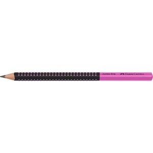 Faber-Castell Grip Jumbo триъгълен двуцветен черен/розов графитен молив HB FC511911 (FC511911)