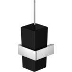 Steinberg 460 - Стенна четка за тоалетна с държач, черно стъкло/хром 460 2904 (460 2904)