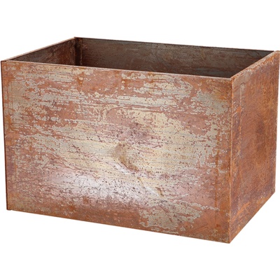 Esschert Design Kvetináč z cortenovej ocele - 60 x 40 x 40 cm