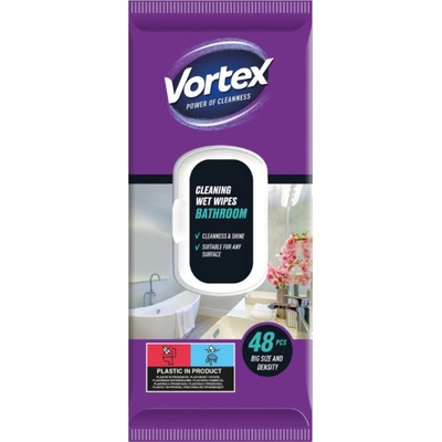 VORTEX vlhčené ubrousky do Koupelny 48 ks