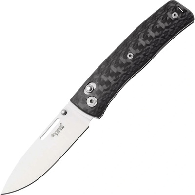 LionSteel NINI Skládací nůž M390 saténová čepel, celokarbonová rukojeť NN1CF