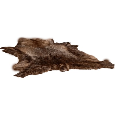 Dekoračná kožušina Sob, pravá sobia koža, 1–2 m², hnedobielošedá, 100221