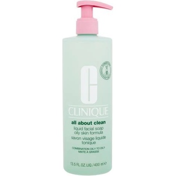 Clinique Liquid Facial Soap Oily Skin tekuté čistící mydlo na obličej pro smíšenou až mastnou pleť 400 ml