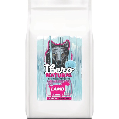 Ibero Cold Press Dog Medium & Maxi Junior Lamb 12 kg + 3 kg
