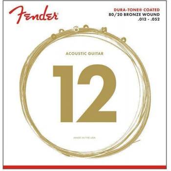 FENDER Струни за акустична китара 12-52 80/20 Dura-Tone® 880L by Fender