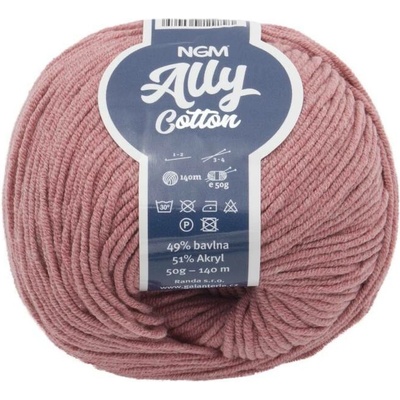 Příze ALLY cotton Modrá BX6807 - 50 g, 140 m