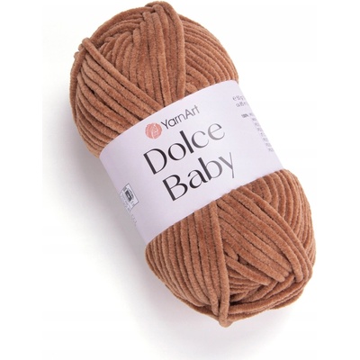Priadza YarnArt Dolce Baby plyšová 50g hnedá 765