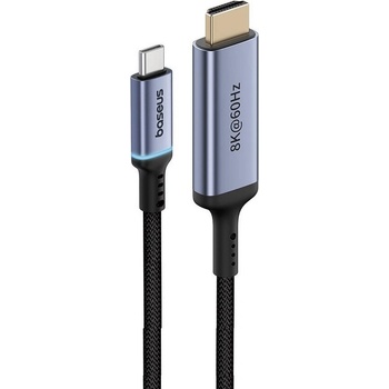 Baseus 8K 60Hz USB-C to HDMI Cable (B0063370G111-00) - кабел с поддръжка на 8K за свързване от USB-C към HDMI (черен)