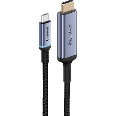 Baseus 8K 60Hz USB-C to HDMI Cable (B0063370G111-00) - кабел с поддръжка на 8K за свързване от USB-C към HDMI (черен)
