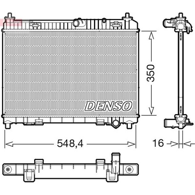 Chladič, chlazení motoru DENSO DRM10113
