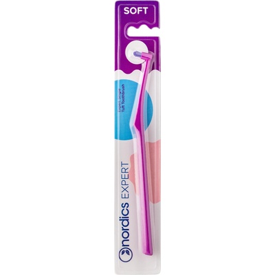 Nordics Oral Care Jednosvazkový zubní kartáček Purple Soft