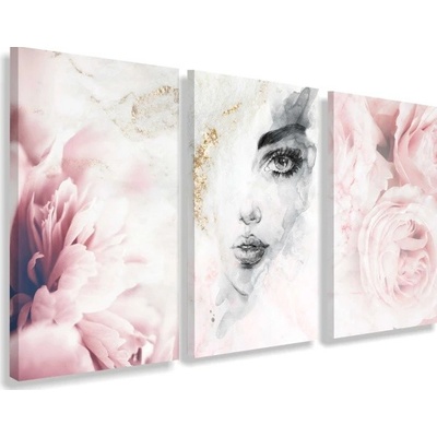 Divio Třídílný obraz na plátně, vzor 20355 Velikost: 60x120 cm